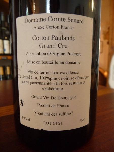 Corton Grand Cru "Les Paulands" 2021